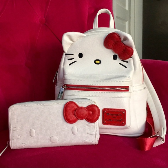 white hello kitty backpack